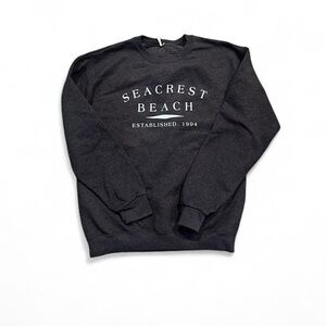 Seacrest Beach Men's Charcoal Crewneck Sweatshirt